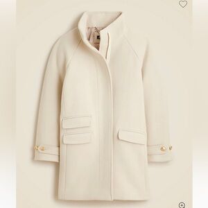 Petite Toscana coat in Italian stadium-cloth wool blend - Size 2